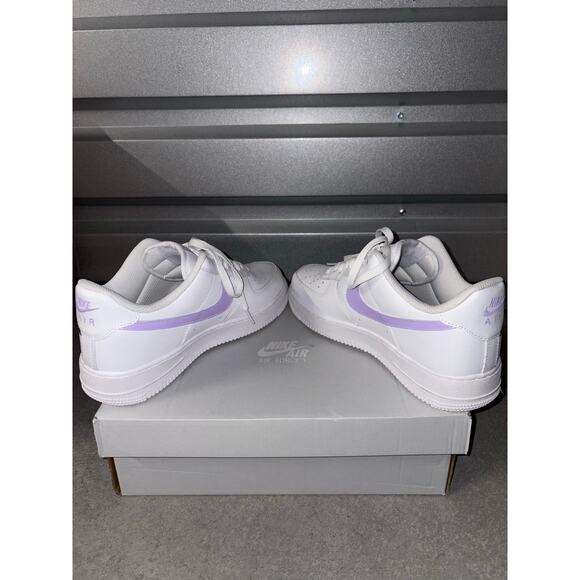 Drip Custom Painted Nike Air Force 1’s - Size 9 - Lilac Blossoms main image 4